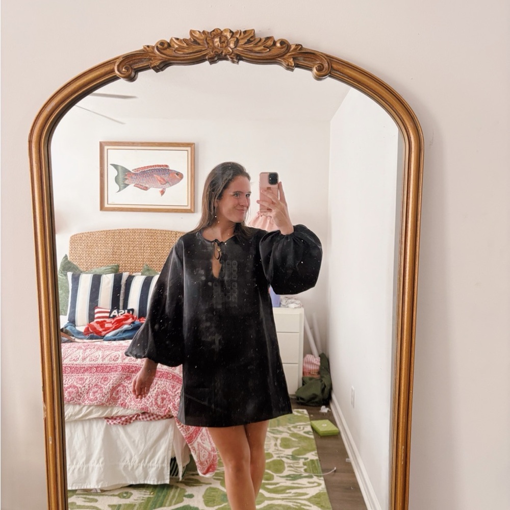 Anthropologie Black Mini Dress